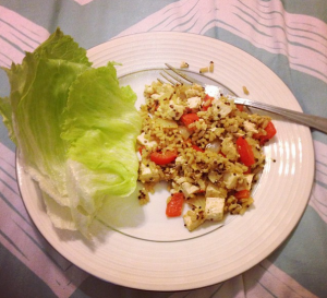 tofu stir fry and lettuce wraps recipe